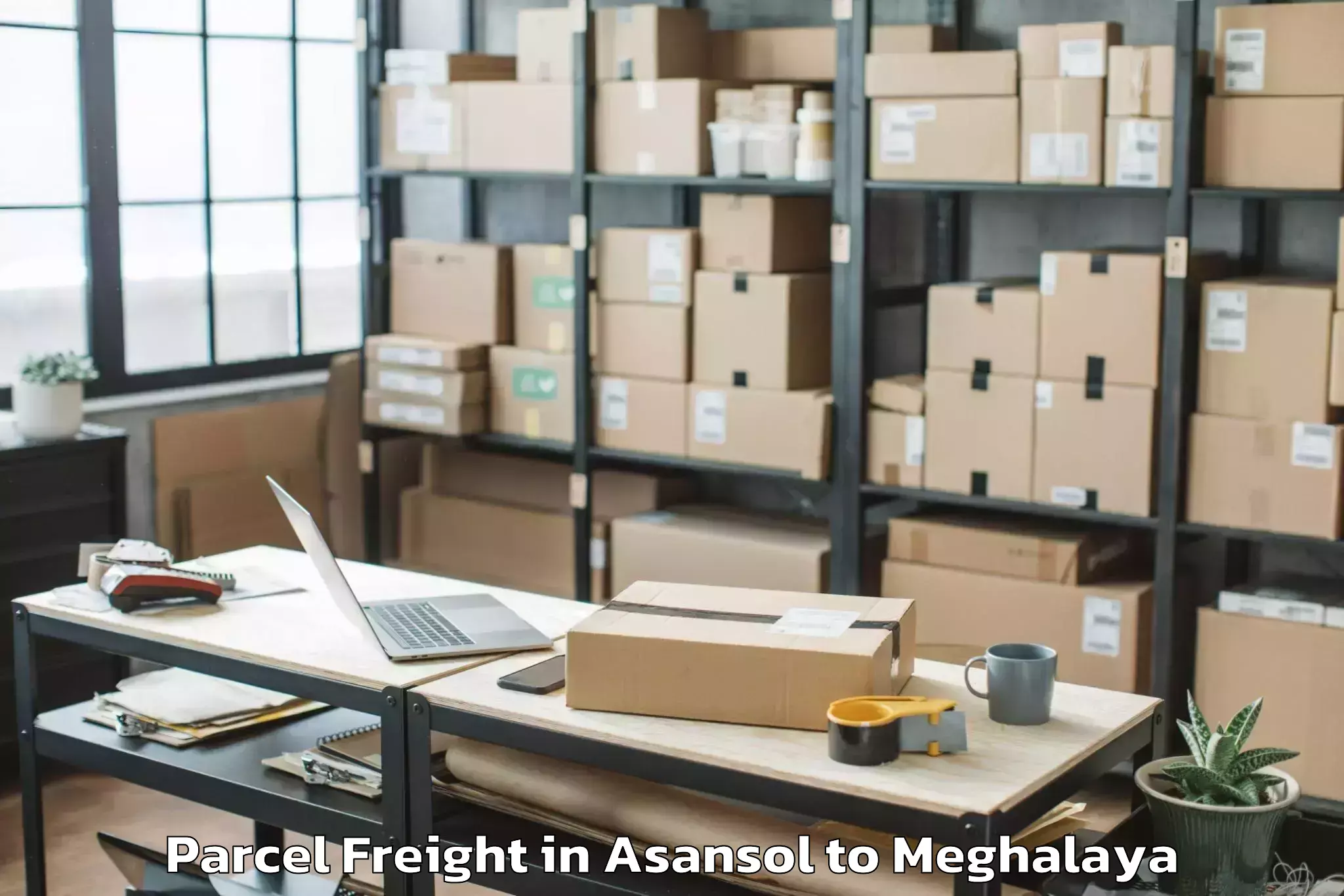 Reliable Asansol to Mawkynrew Parcel Freight